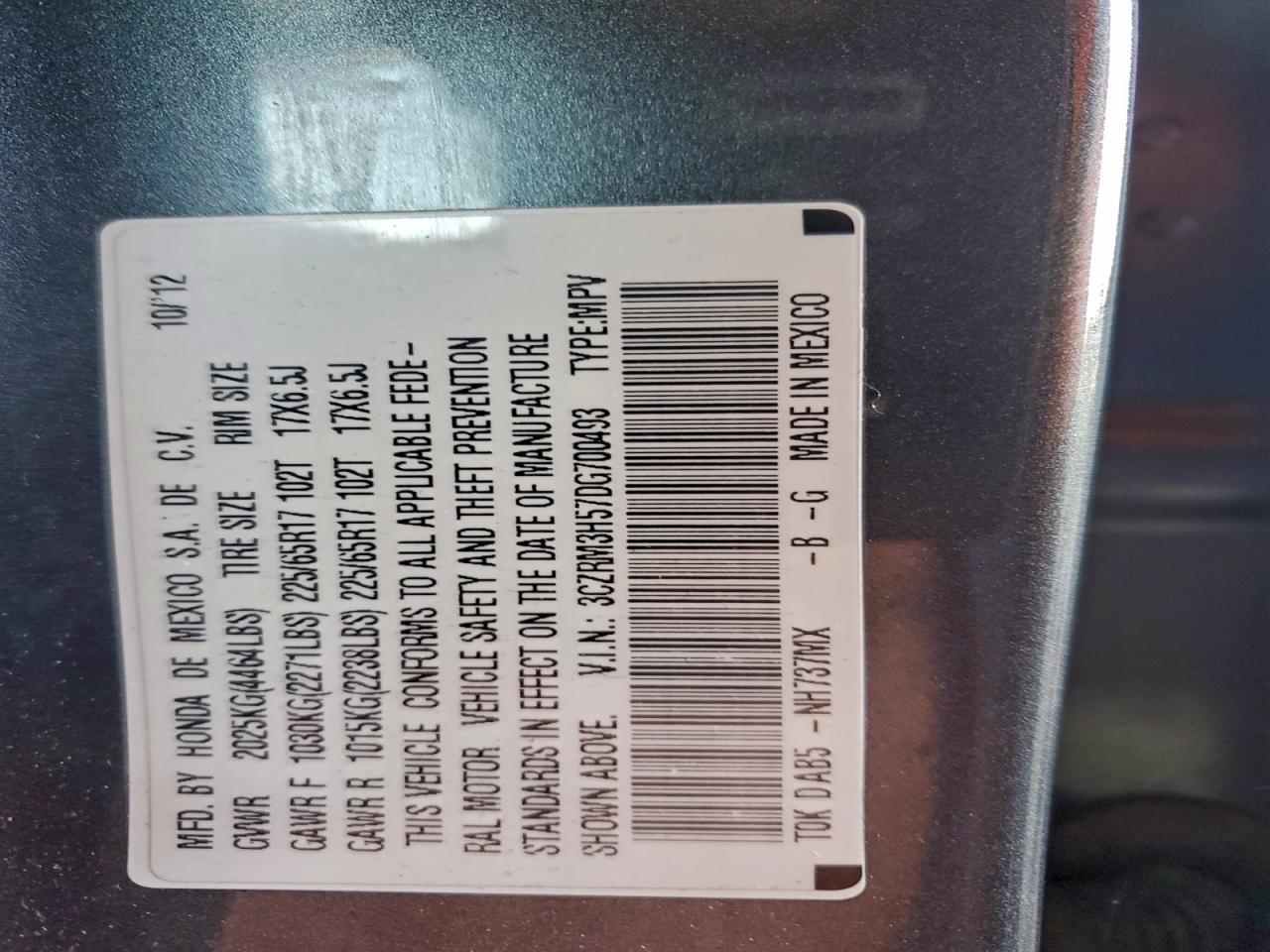 2013 HONDA CR-V