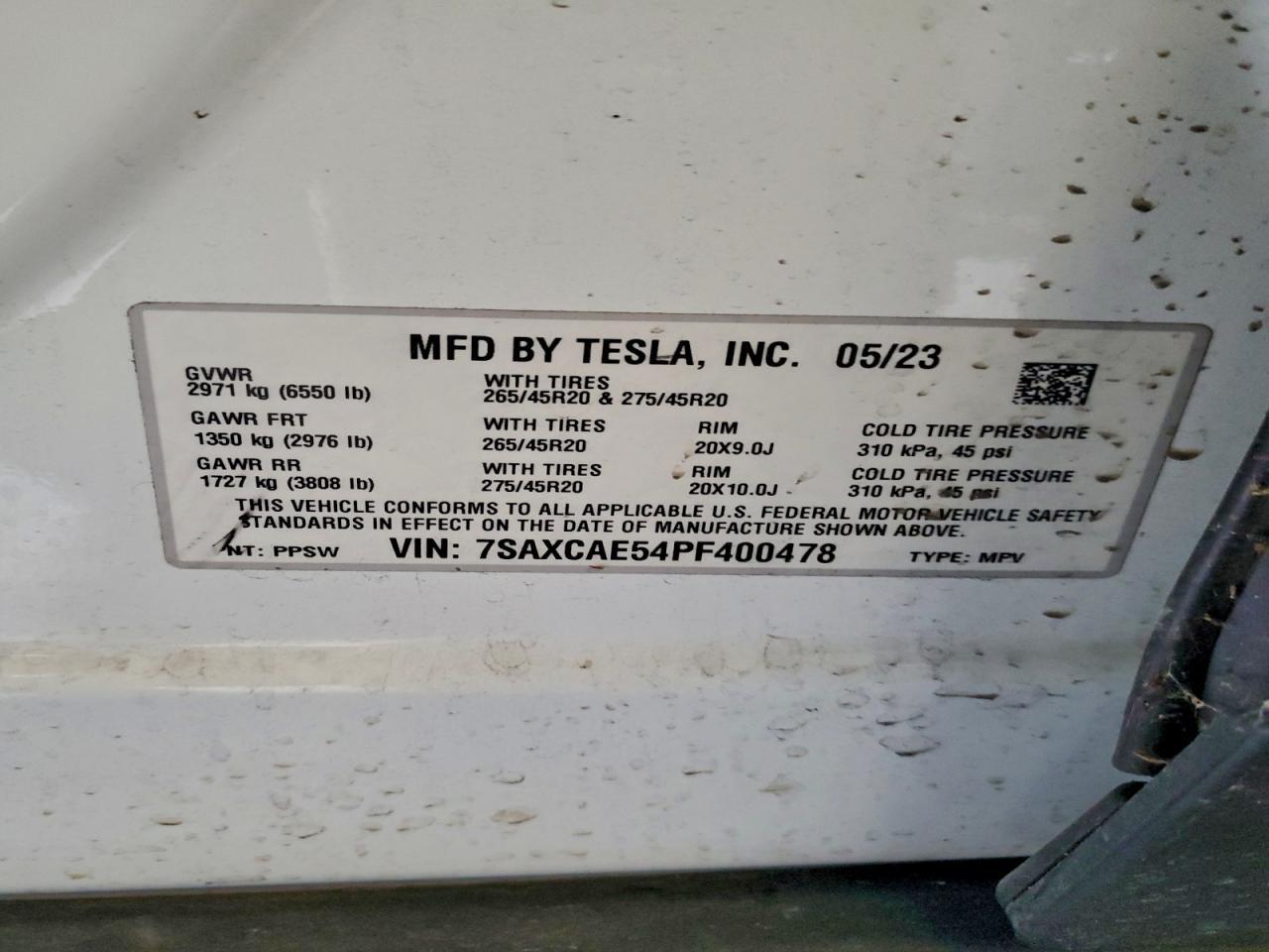 2023 TESLA MODEL X