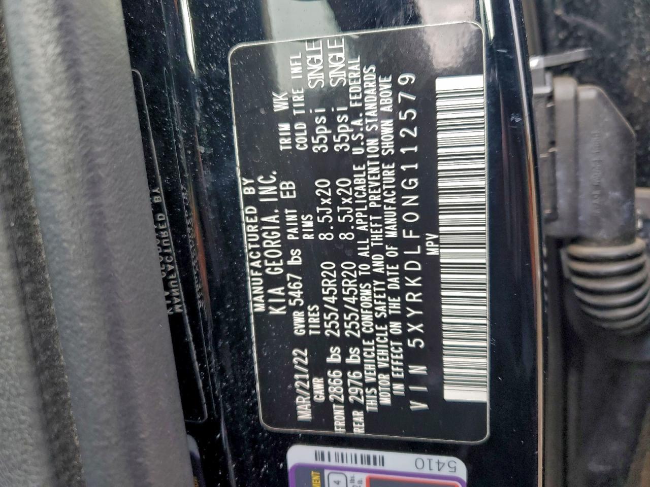 2022 KIA SORENTO