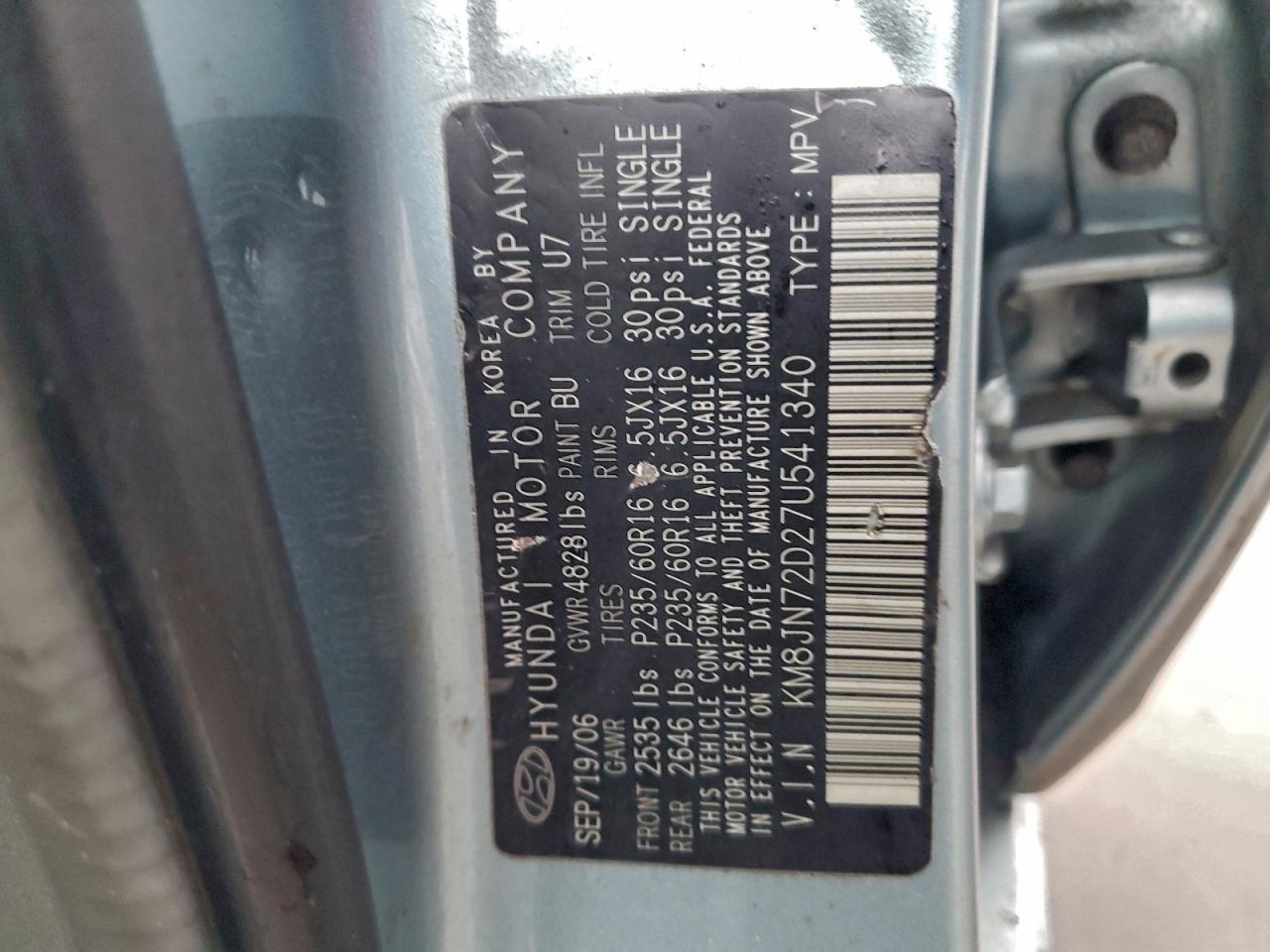 2007 HYUNDAI TUCSON
