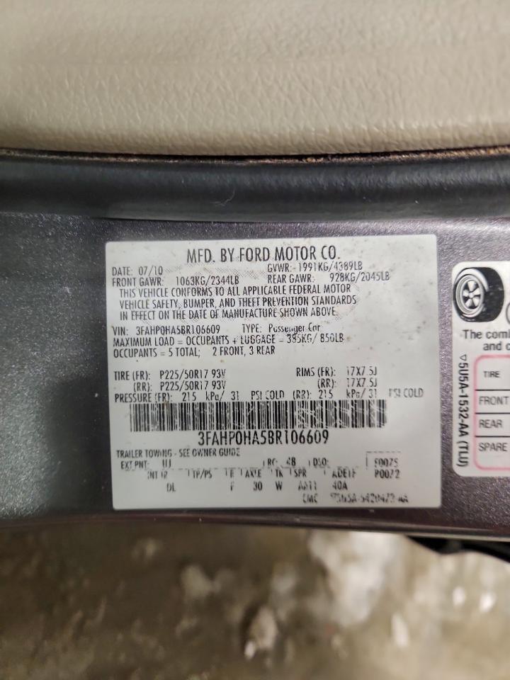 2011 FORD FUSION