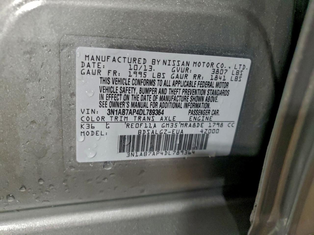 2013 NISSAN SENTRA
