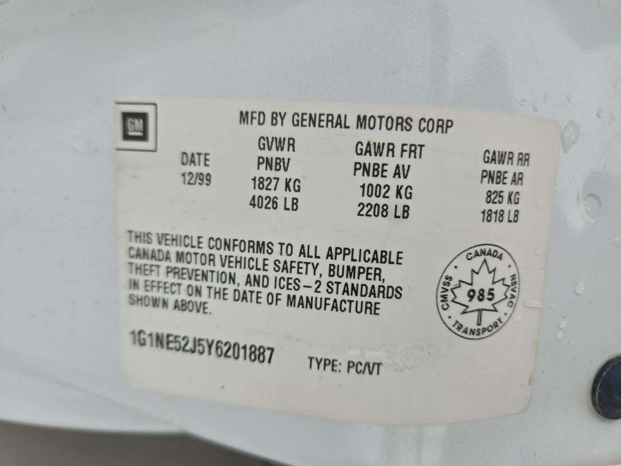 2000 CHEVROLET MALIBU