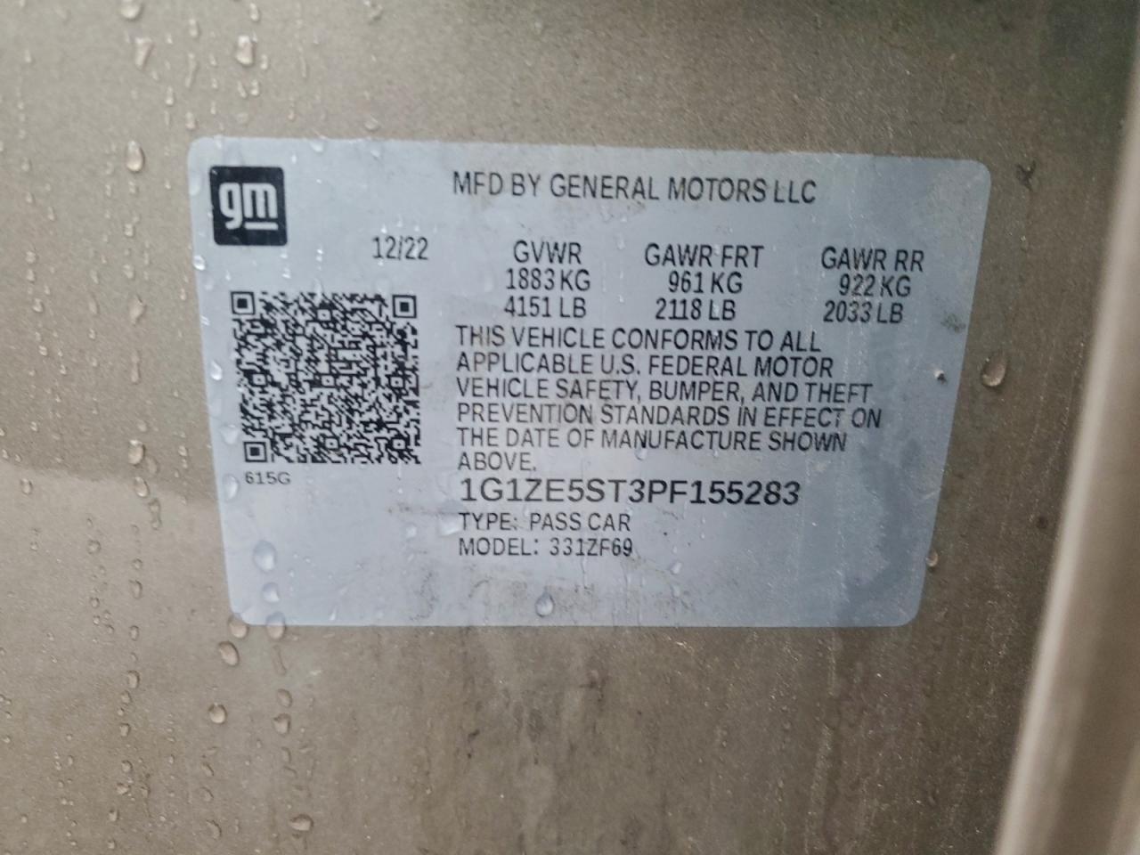2023 CHEVROLET MALIBU