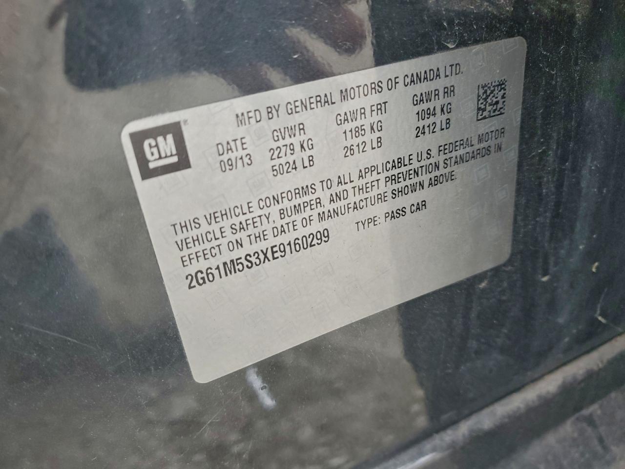2014 CADILLAC XTS