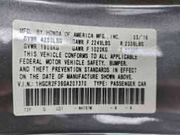 2016 HONDA ACCORD