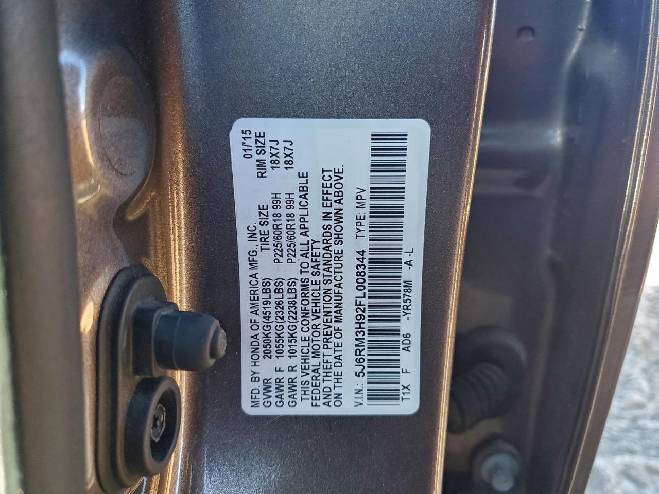 2015 HONDA CR-V