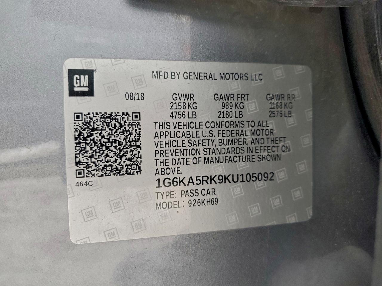 2019 CADILLAC CT6