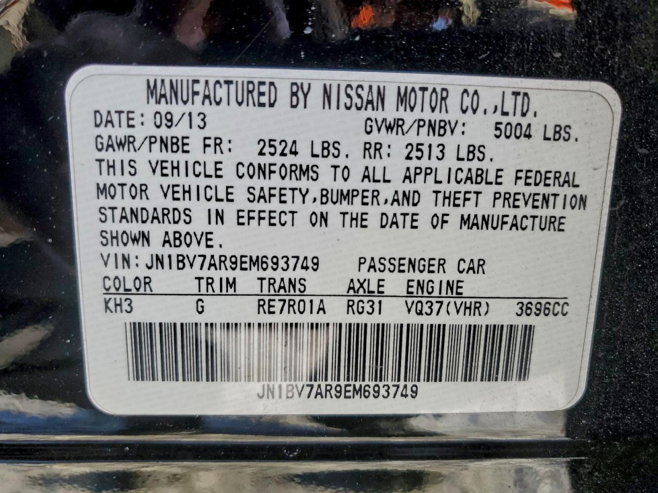 2014 INFINITI Q50