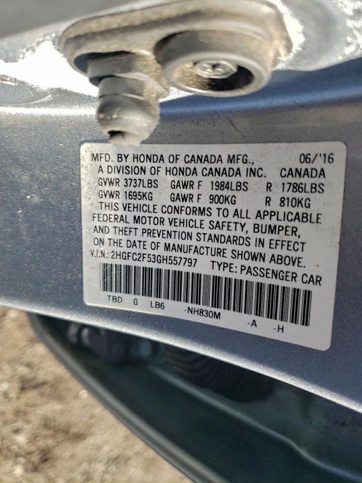 2016 HONDA CIVIC