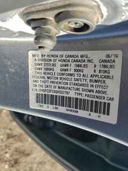 2016 HONDA CIVIC