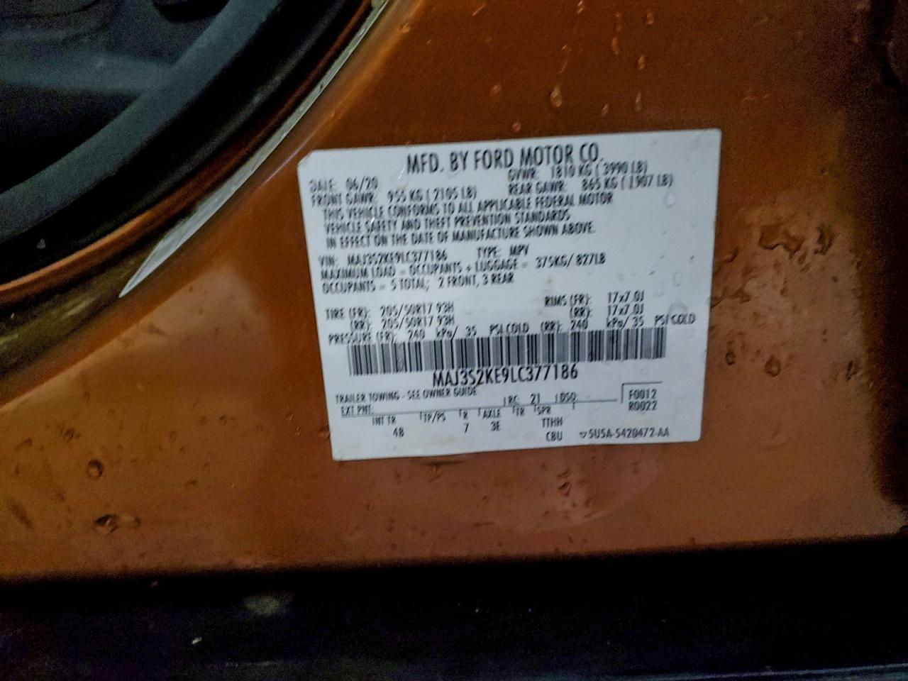 2020 FORD EcoSport