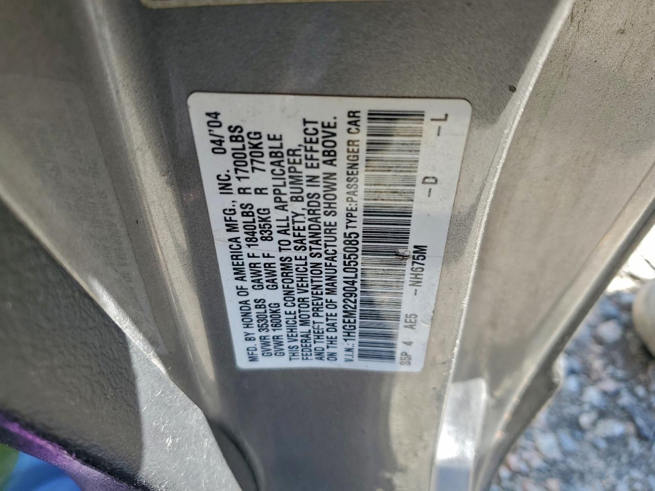 2004 HONDA CIVIC