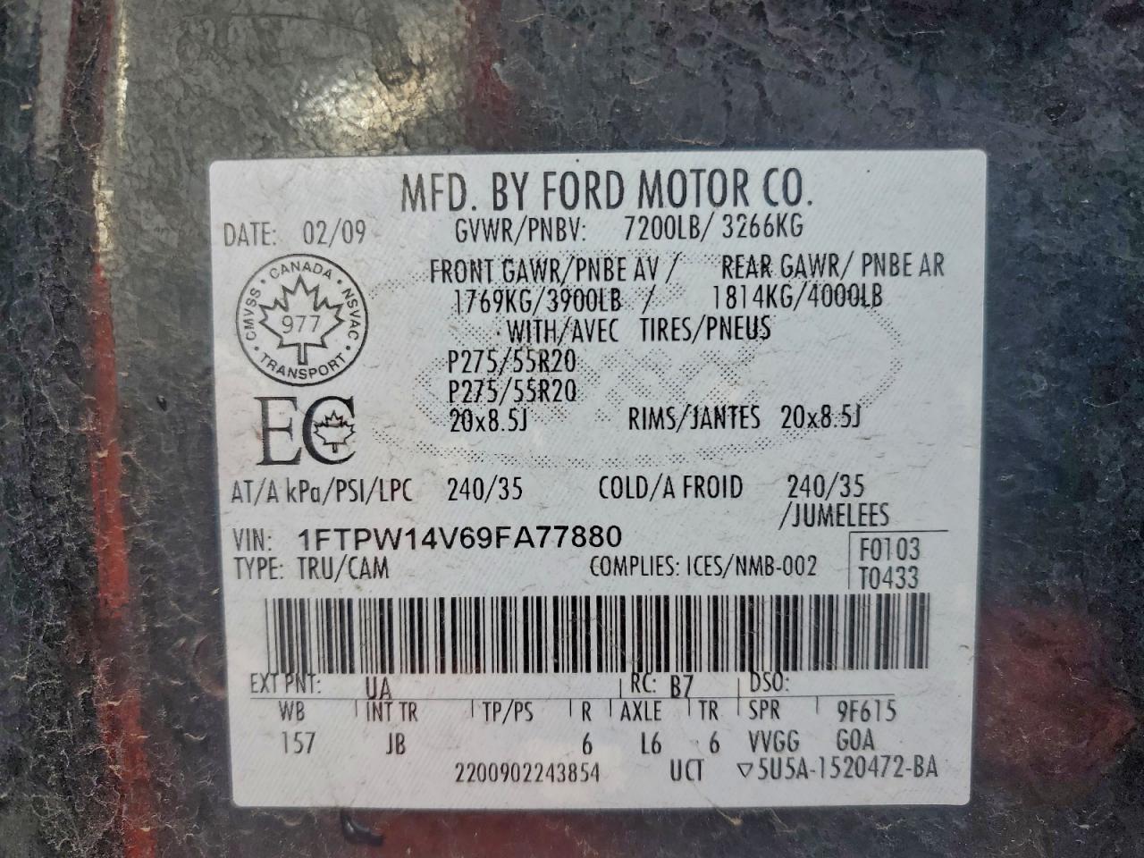 2009 FORD F-150