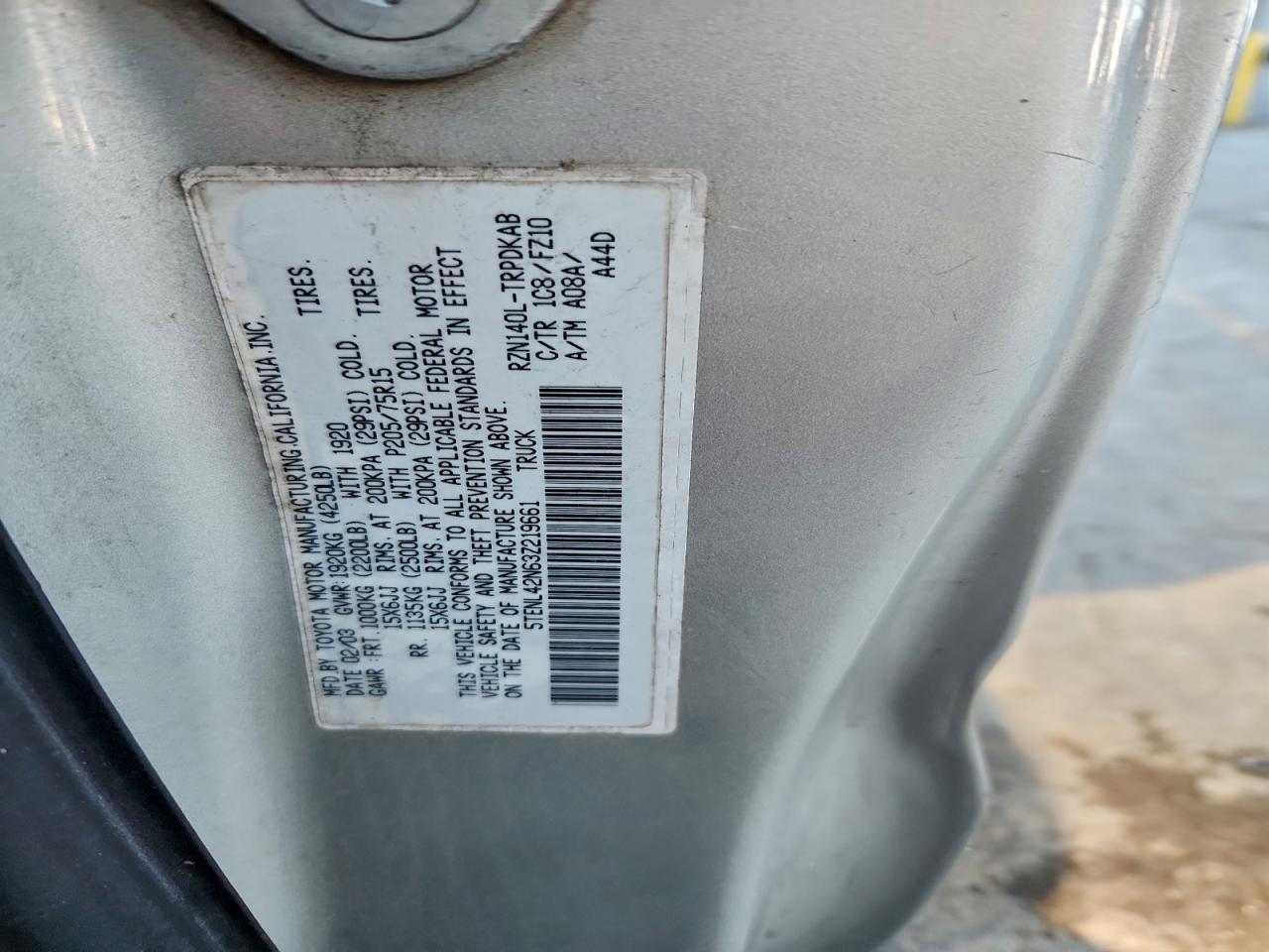 2003 TOYOTA TACOMA