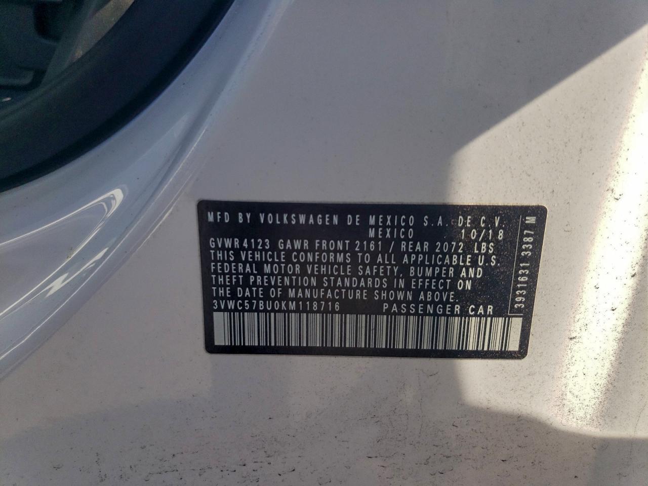 2019 VOLKSWAGEN JETTA