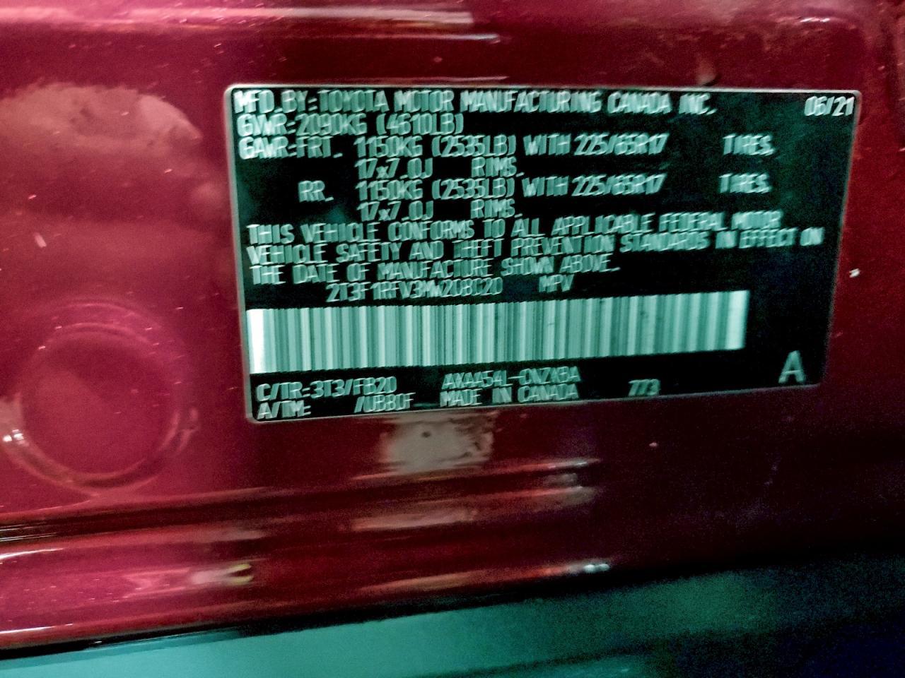 2021 TOYOTA RAV4