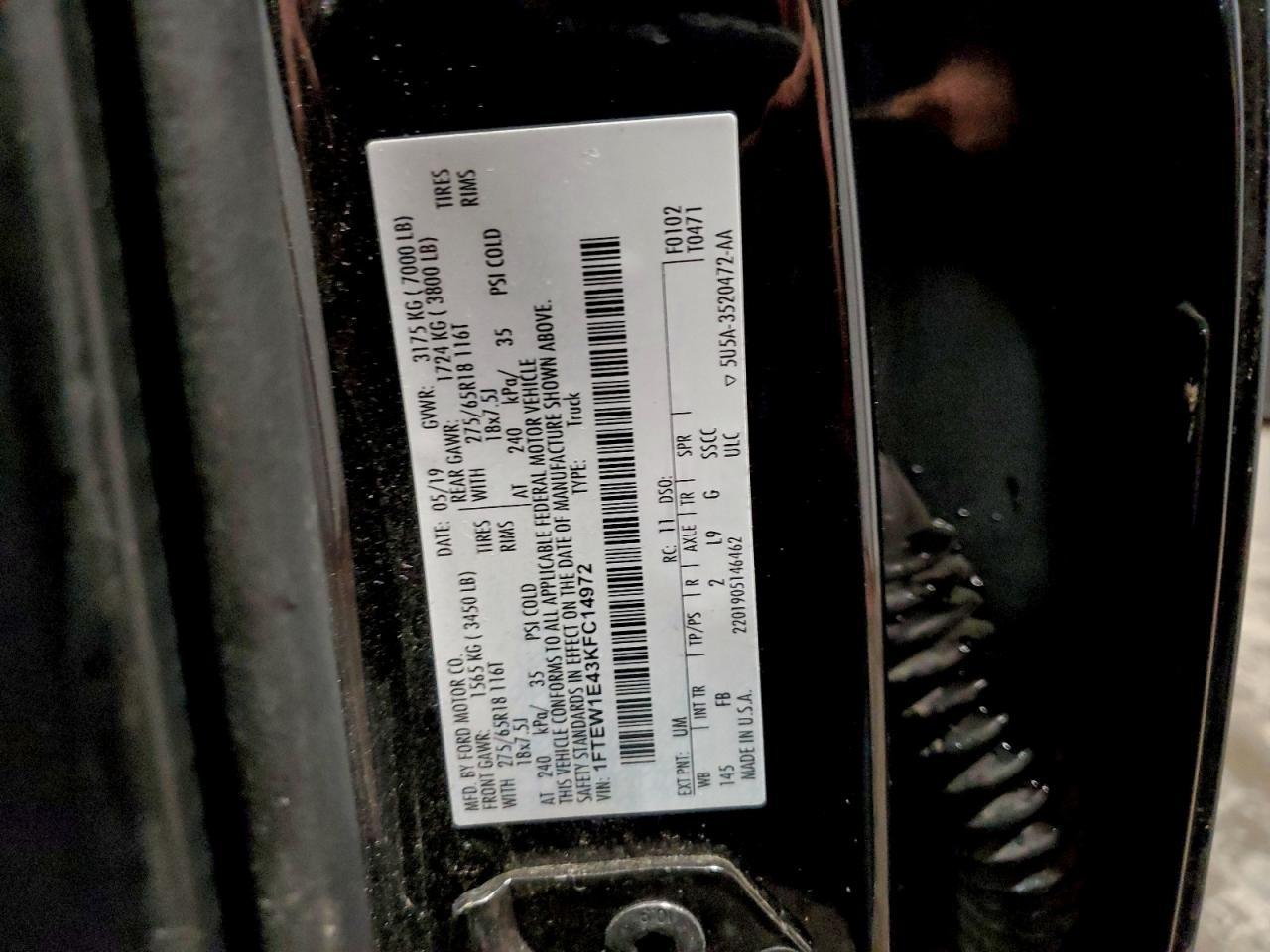 2019 FORD F-150