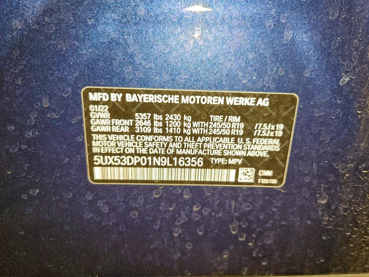 2022 BMW X3