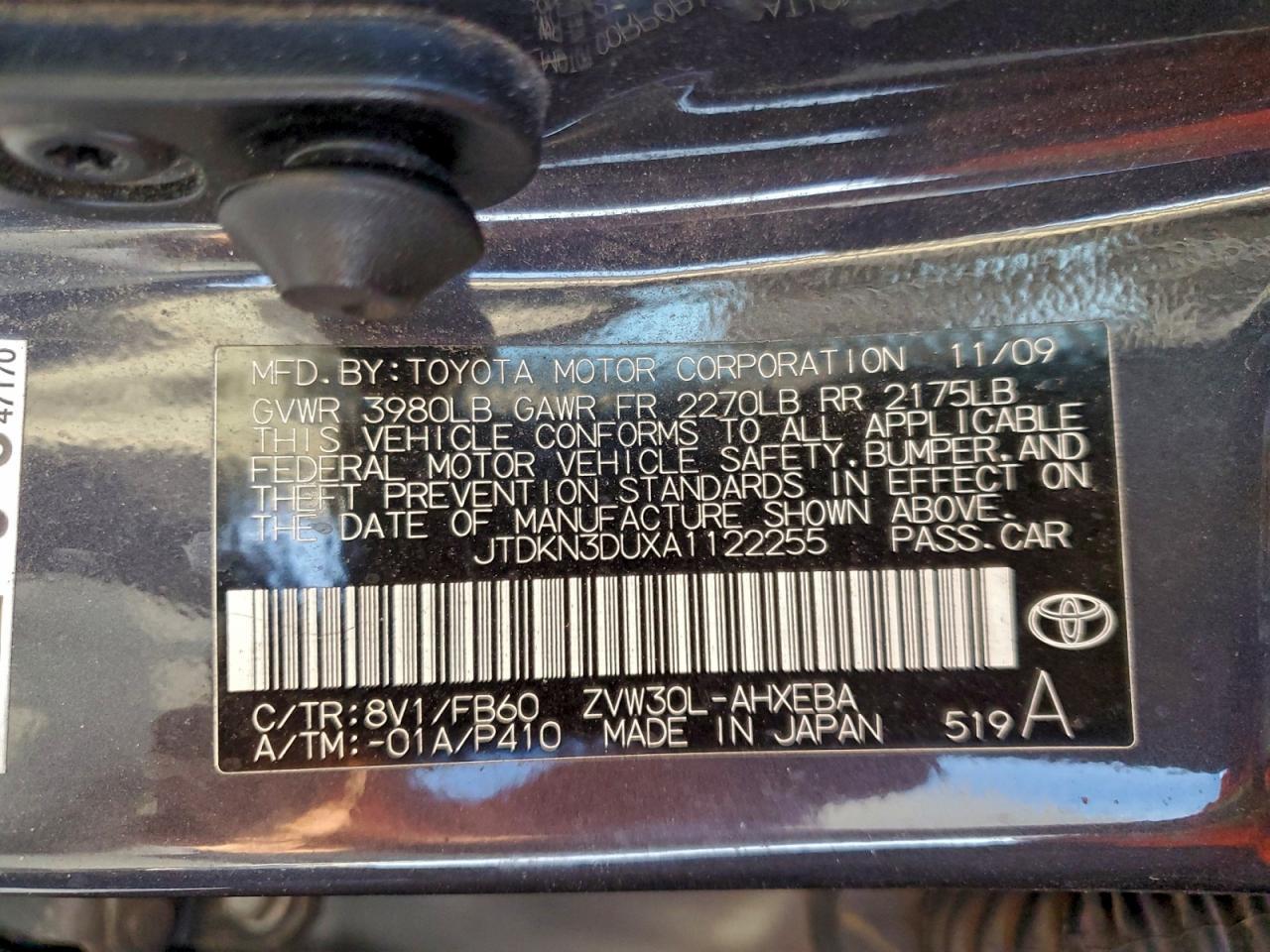 2010 TOYOTA PRIUS