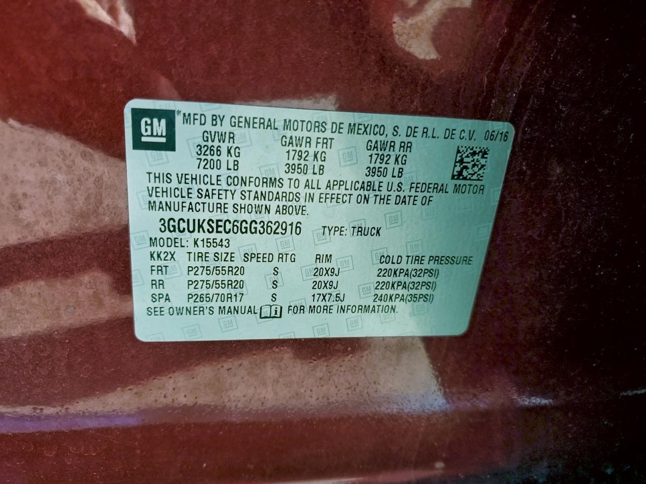 2016 CHEVROLET Silverado