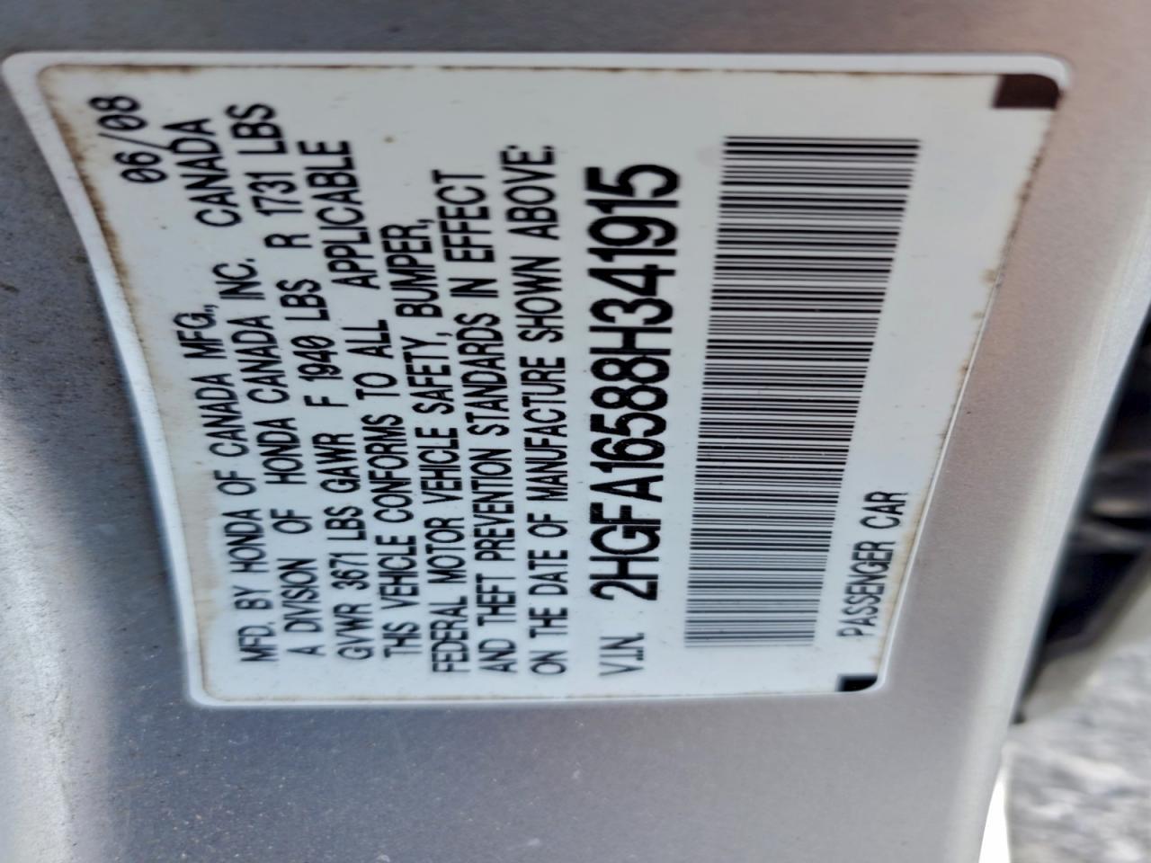 2008 HONDA CIVIC