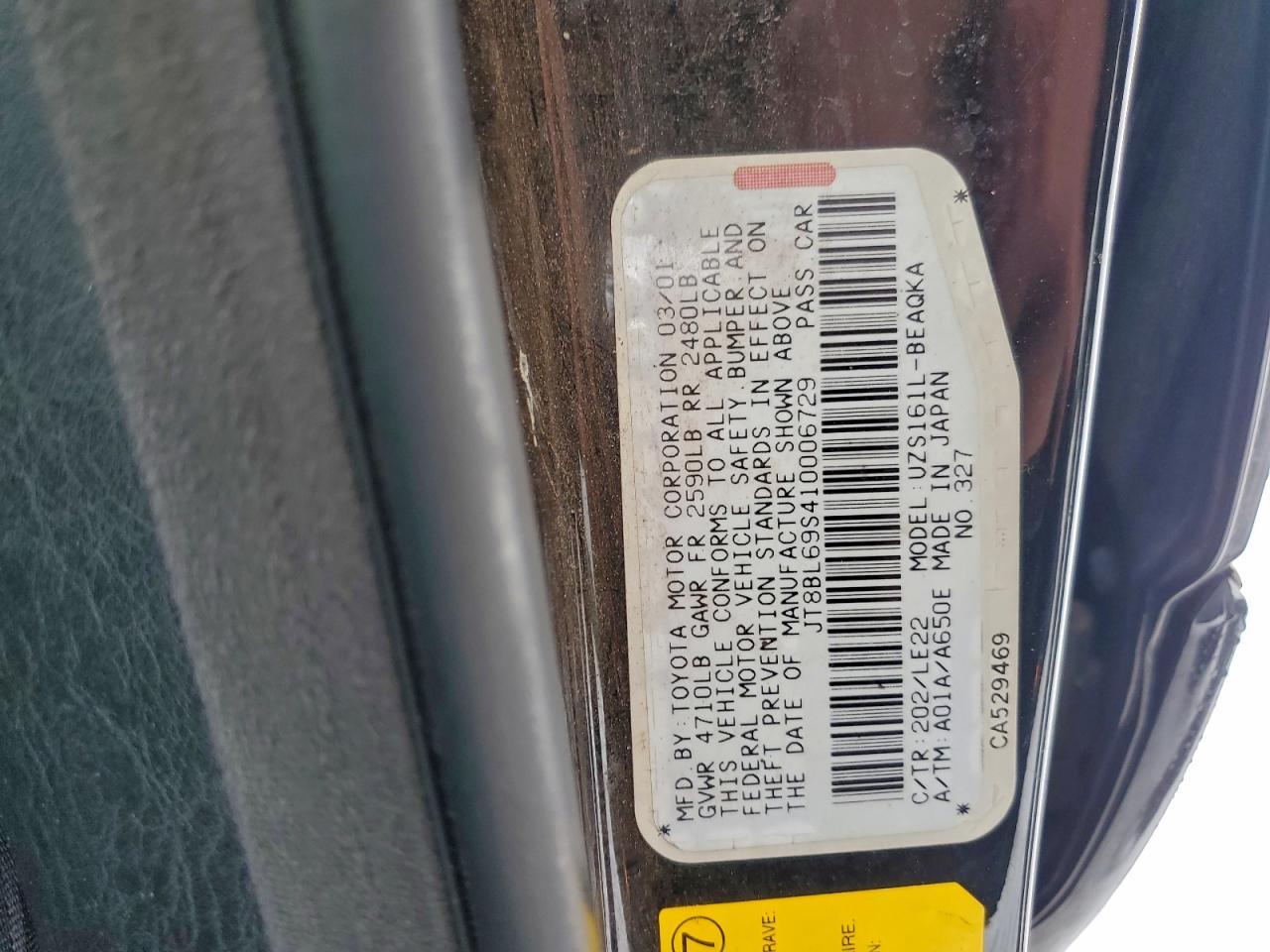 2001 LEXUS Gs 430