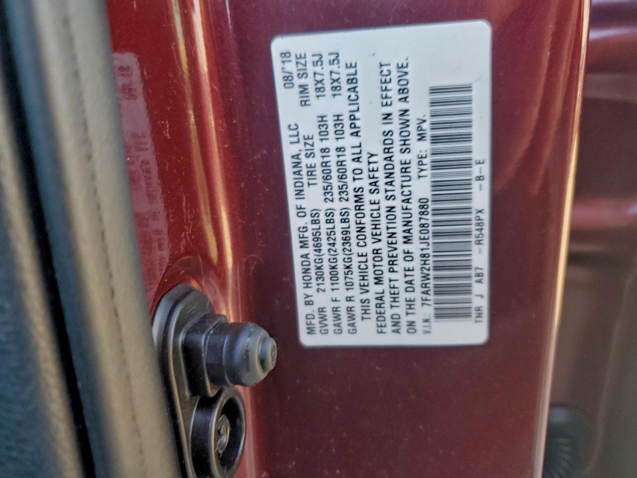 2018 HONDA CR-V