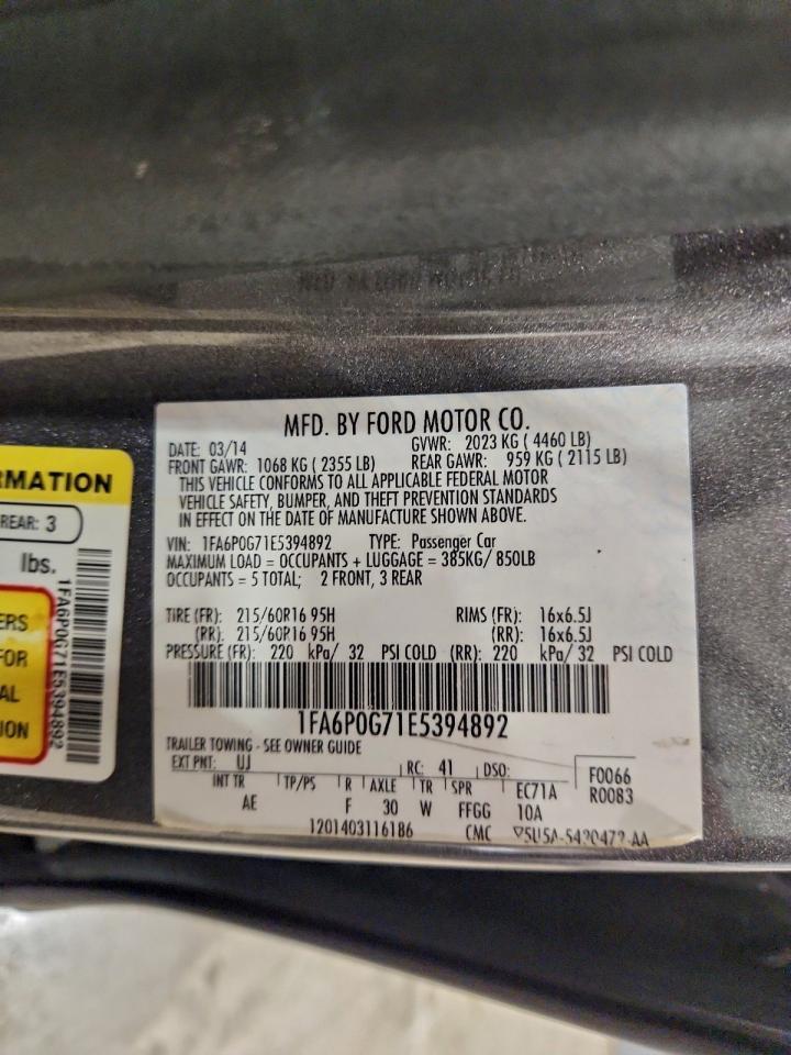 2014 FORD FUSION