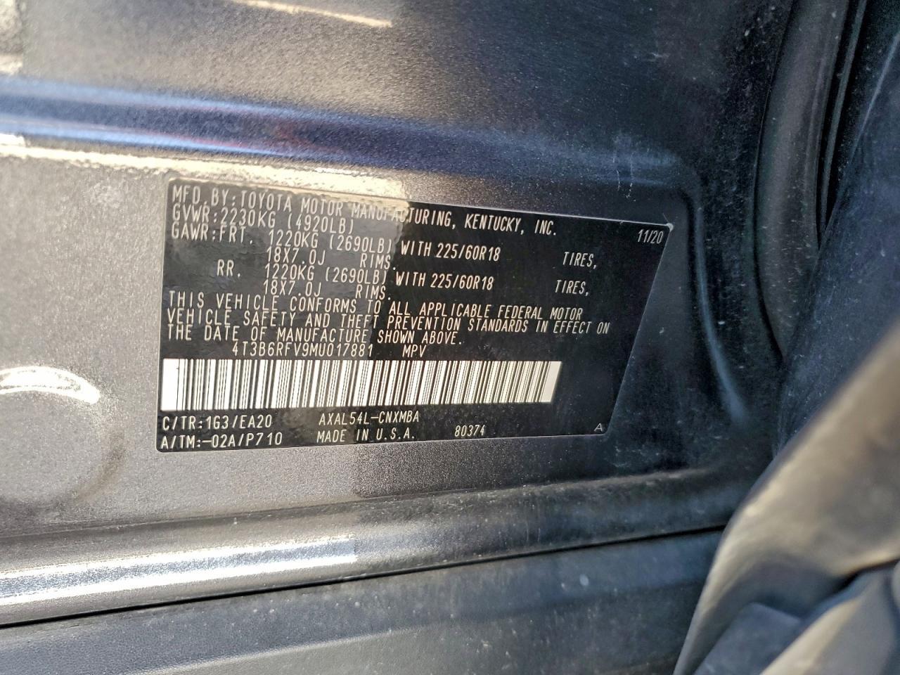 2021 TOYOTA RAV4