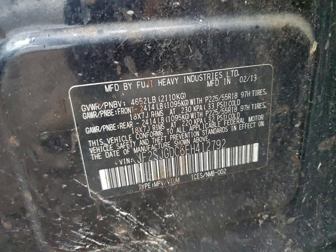 2014 SUBARU Legacy