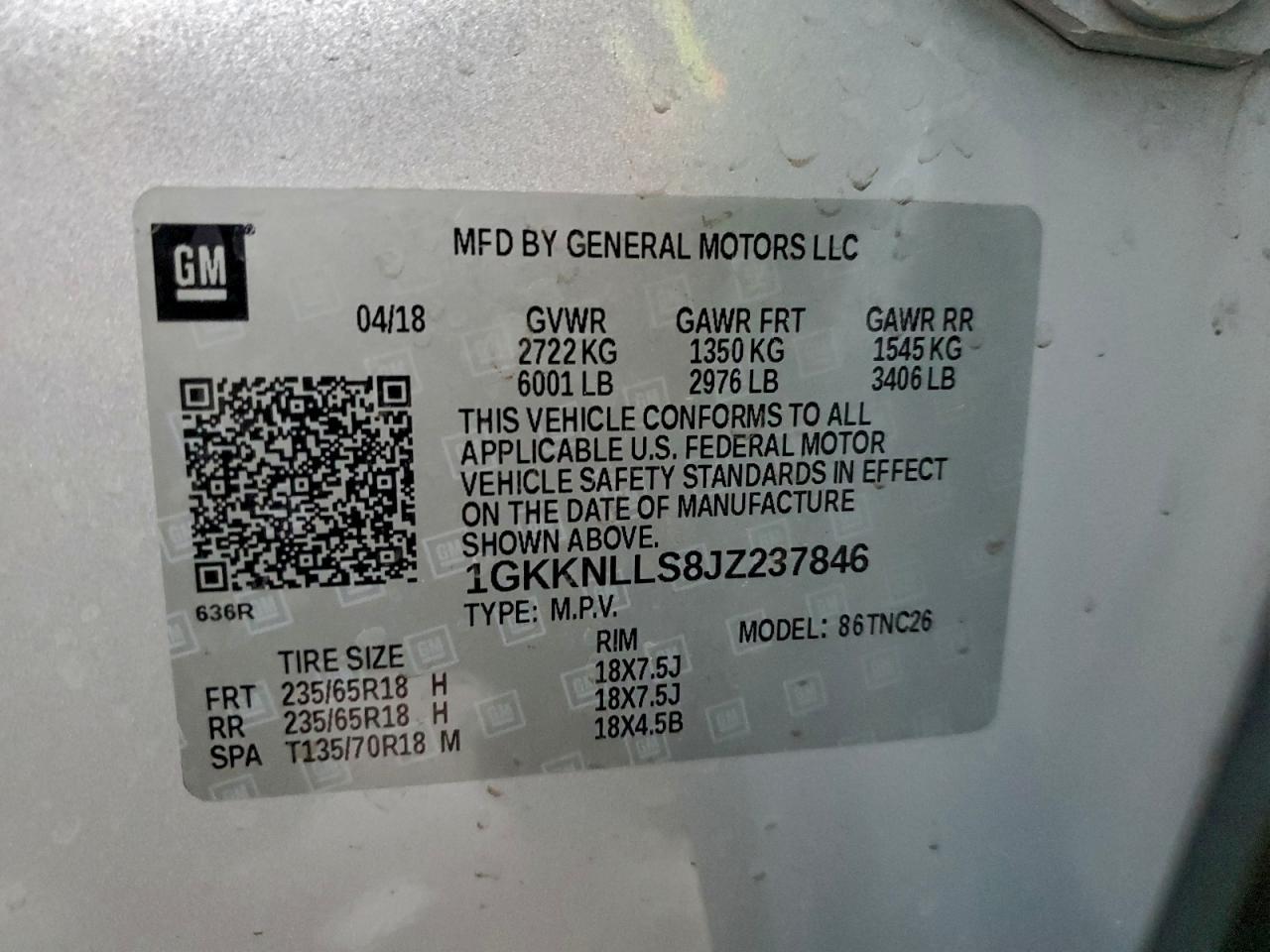 2018 GMC ACADIA