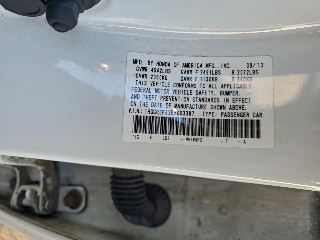 2014 HONDA ACCORD