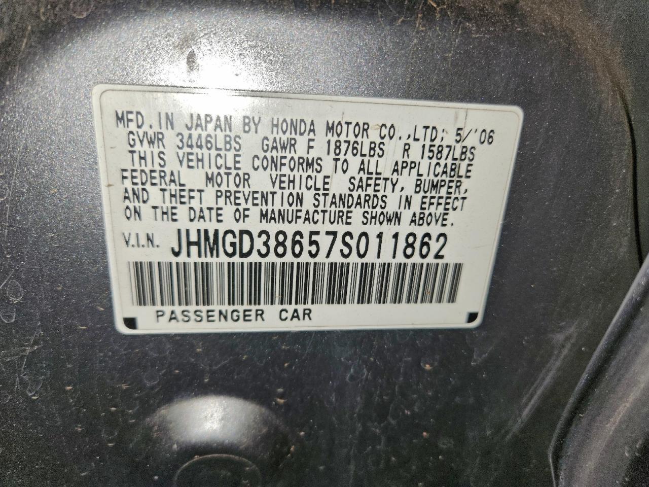 2007 HONDA FIT