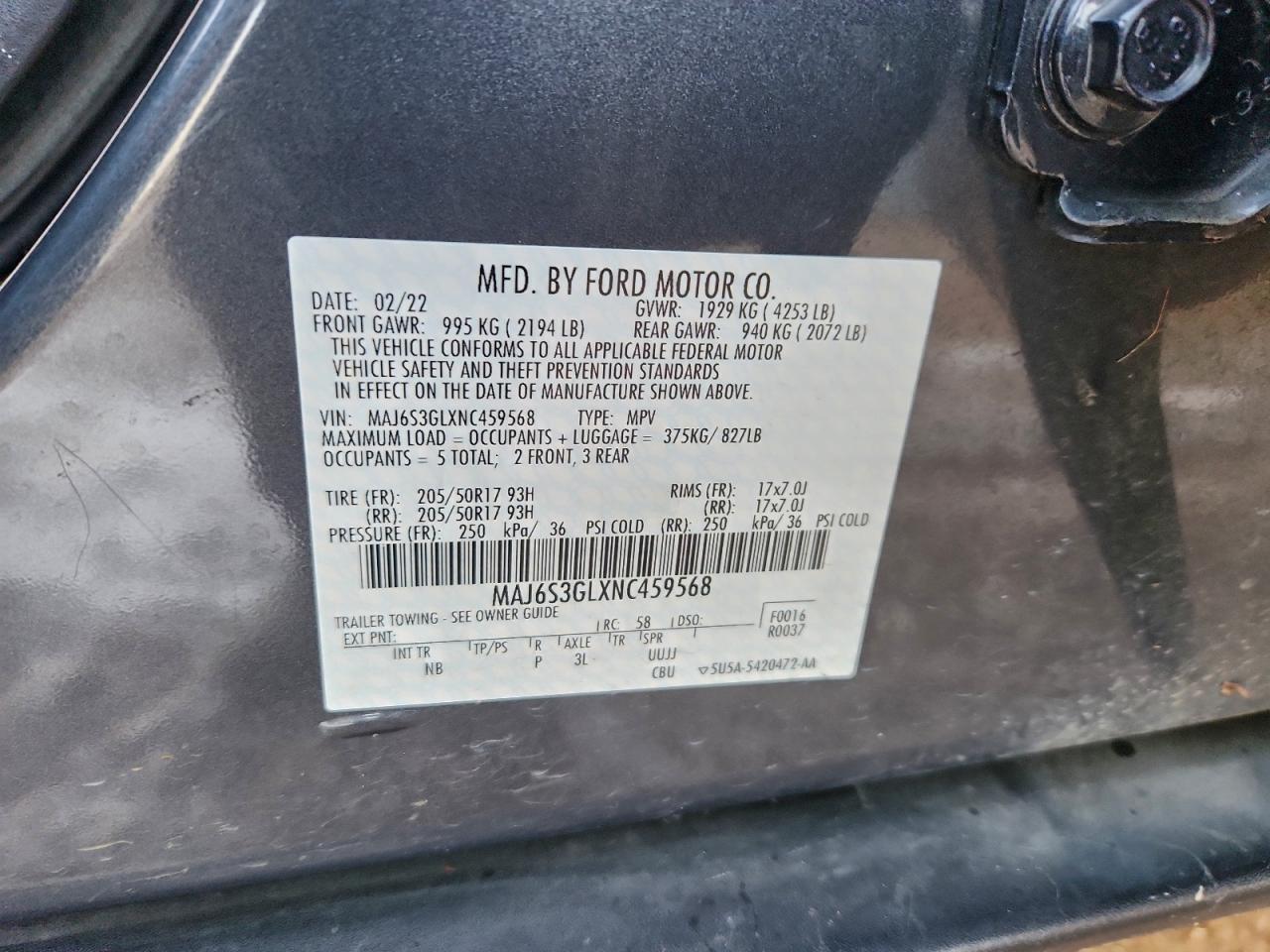 2022 FORD EcoSport