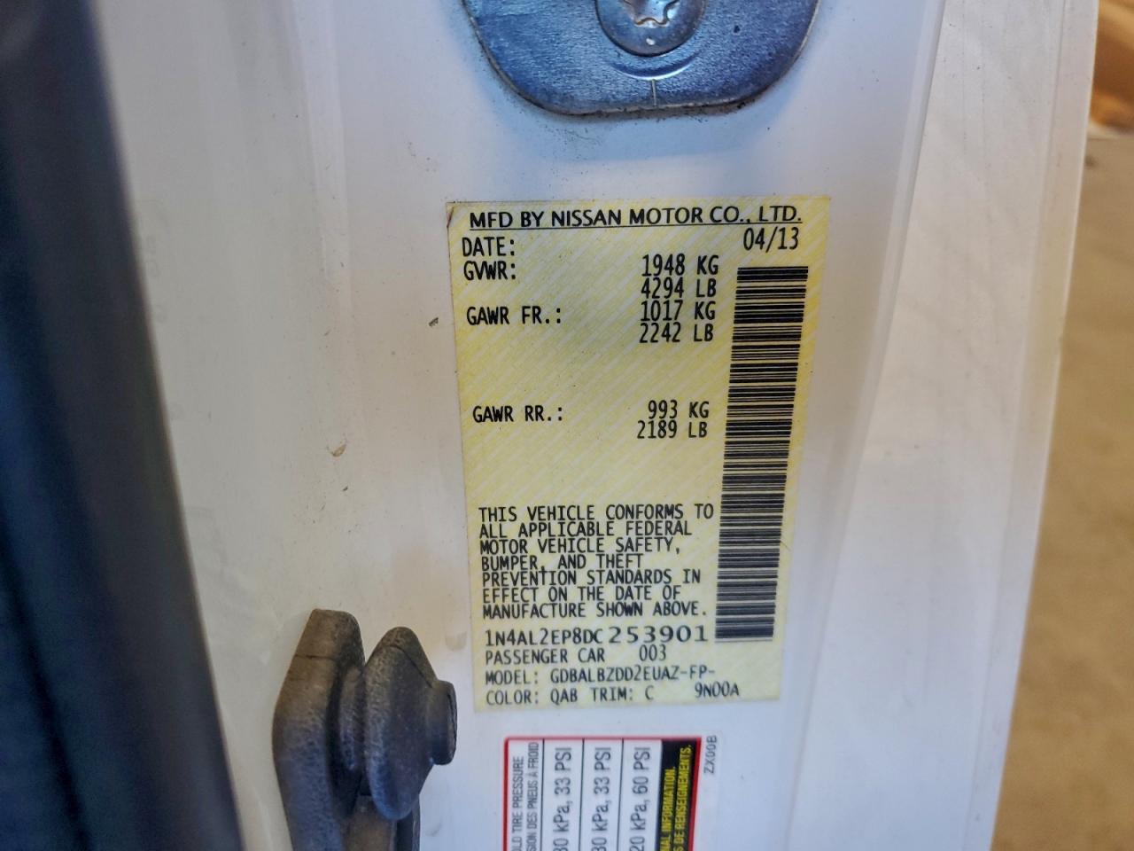 2013 NISSAN ALTIMA