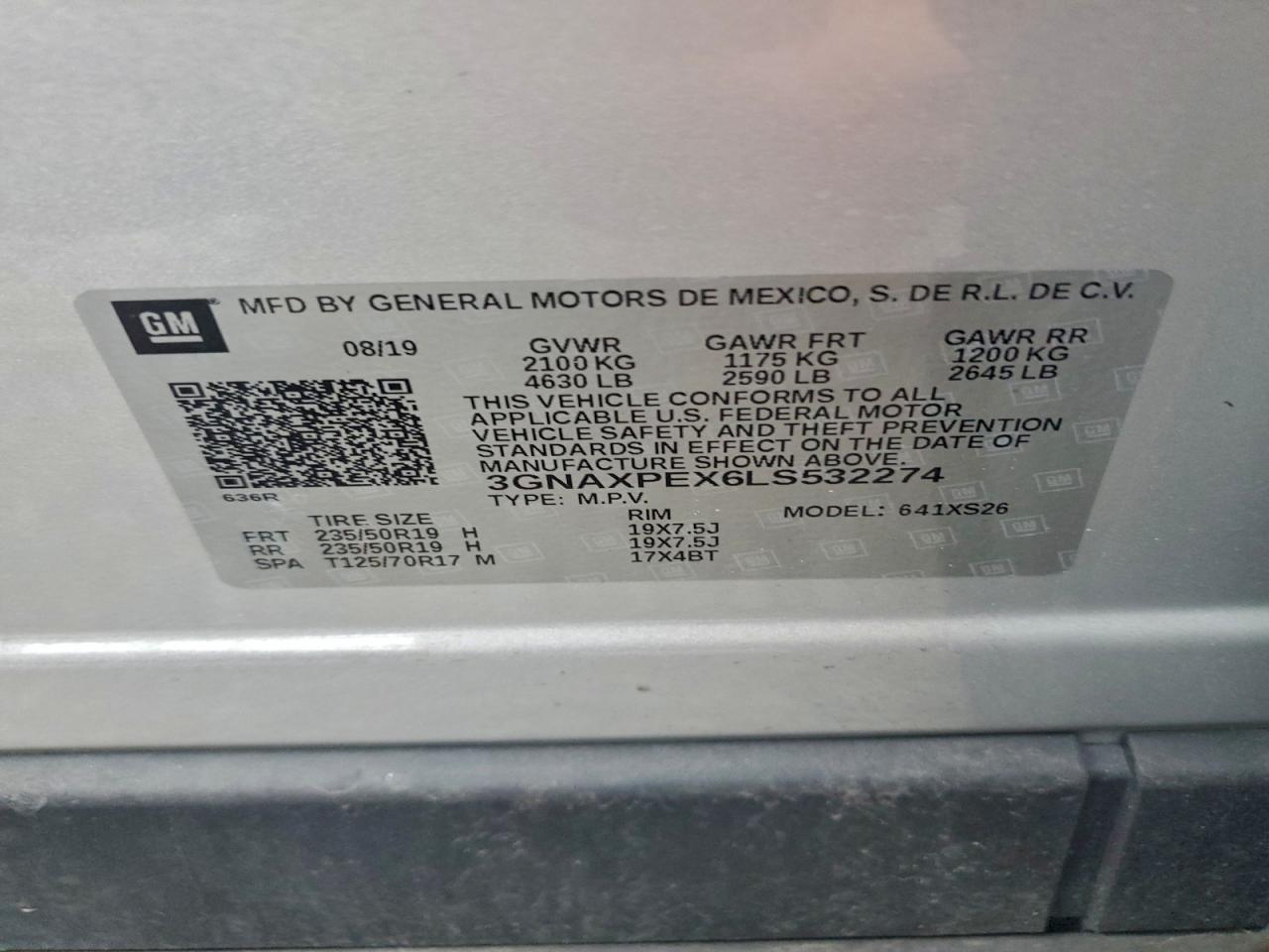 2020 CHEVROLET EQUINOX