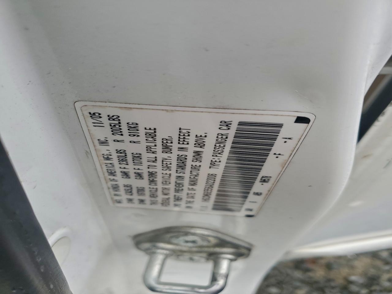 2006 HONDA ACCORD