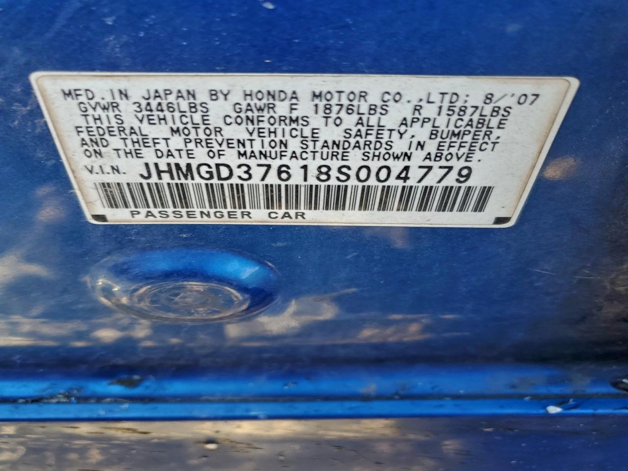 2008 HONDA FIT
