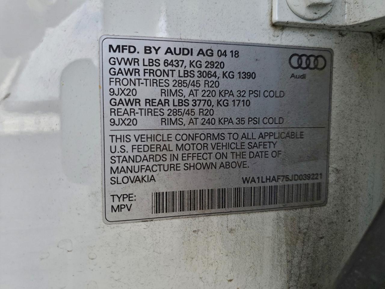 2018 AUDI Q7