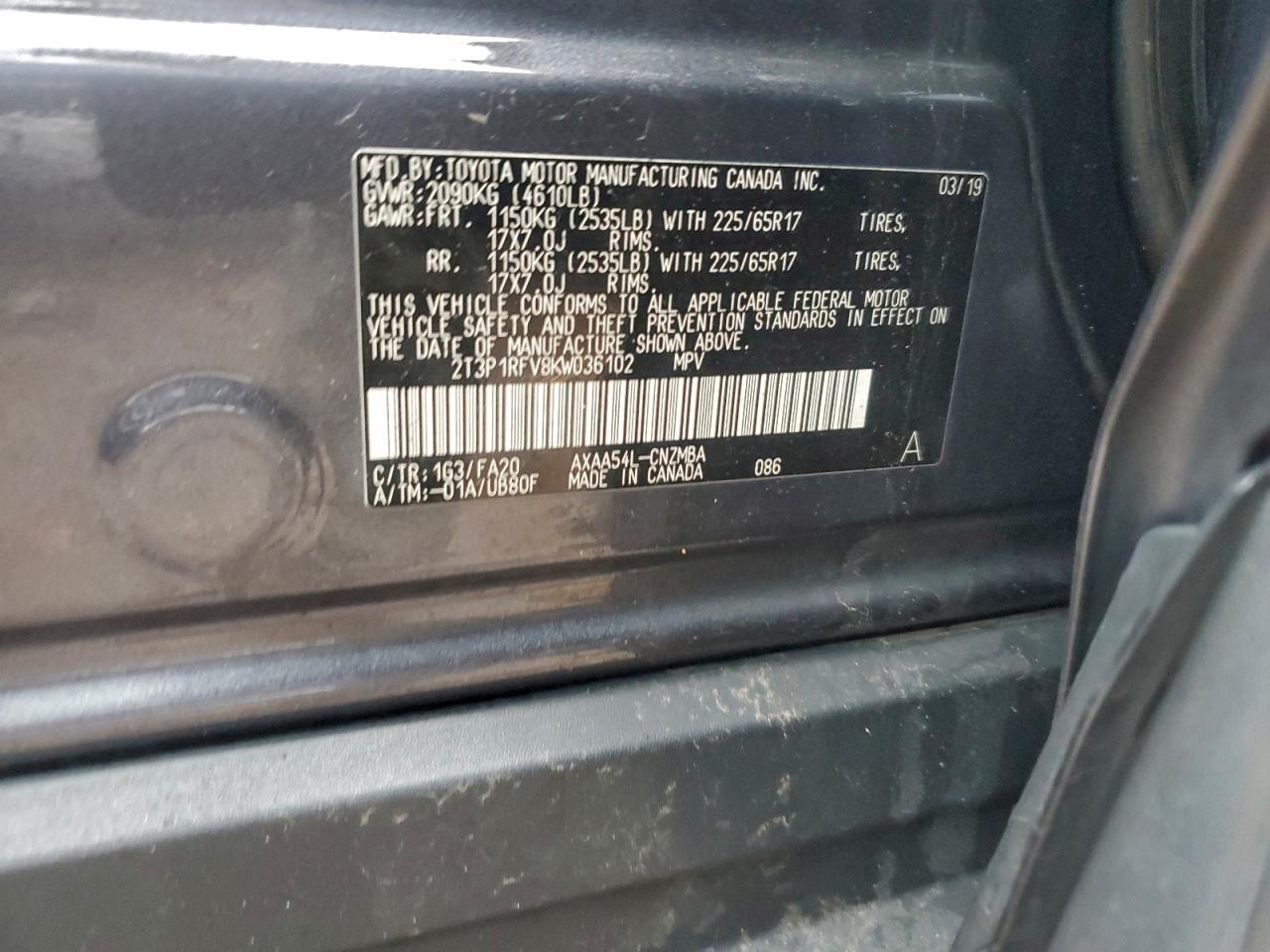 2019 TOYOTA RAV4