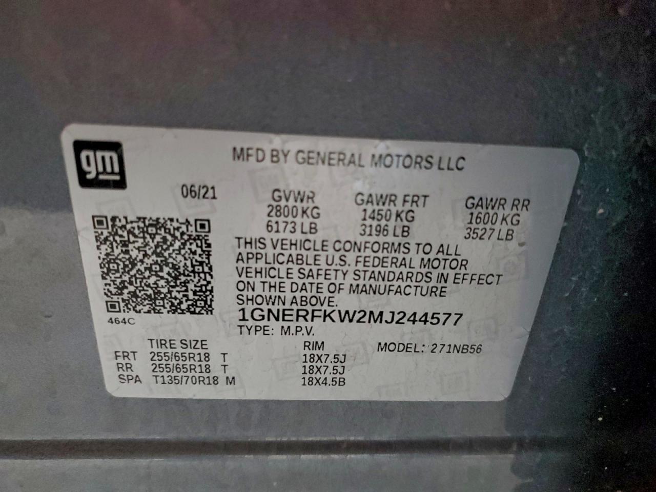 2021 CHEVROLET TRAVERSE