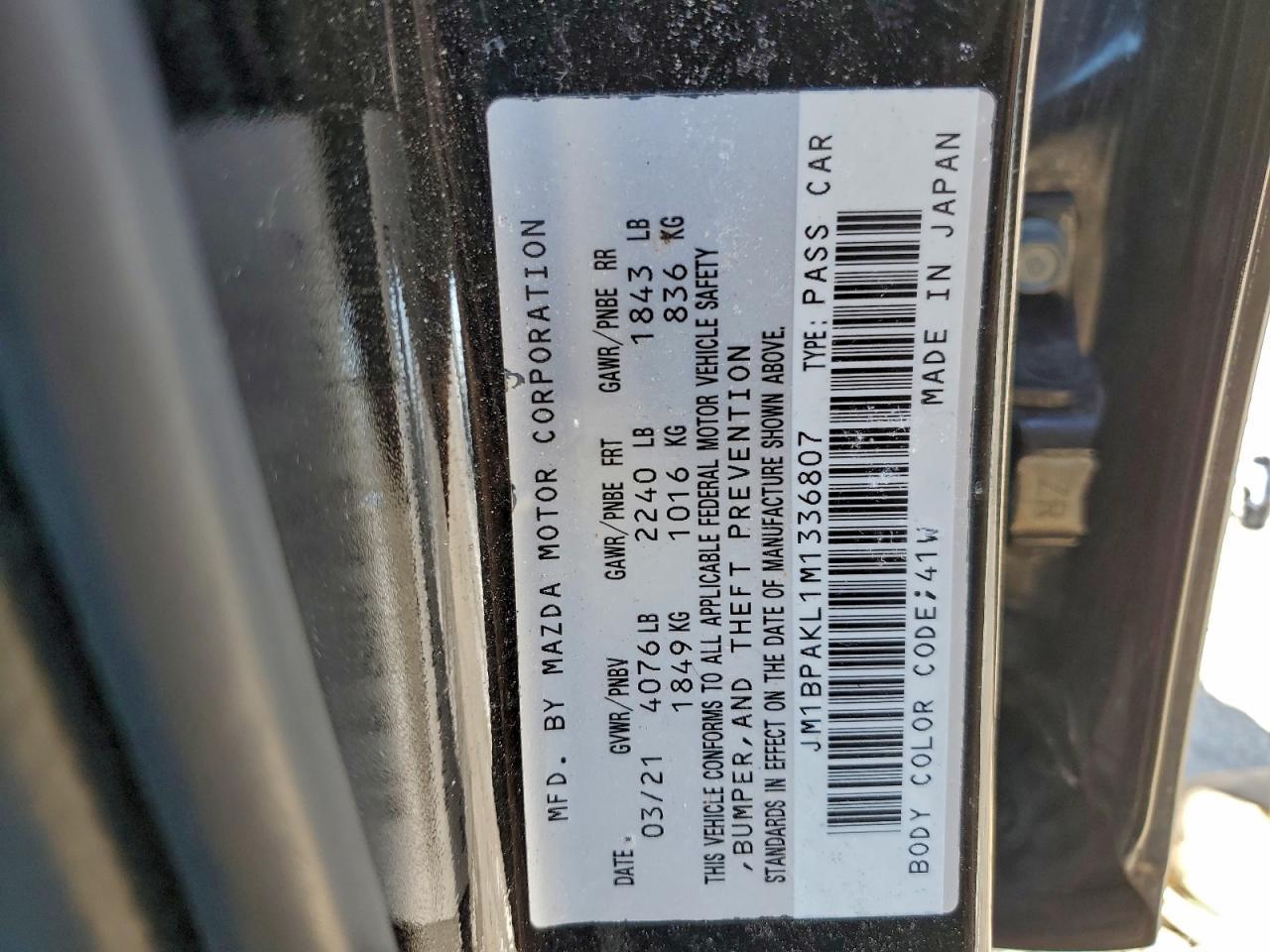 2021 MAZDA 3