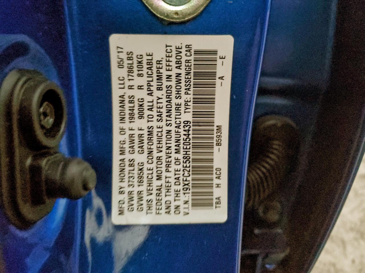 2017 HONDA CIVIC