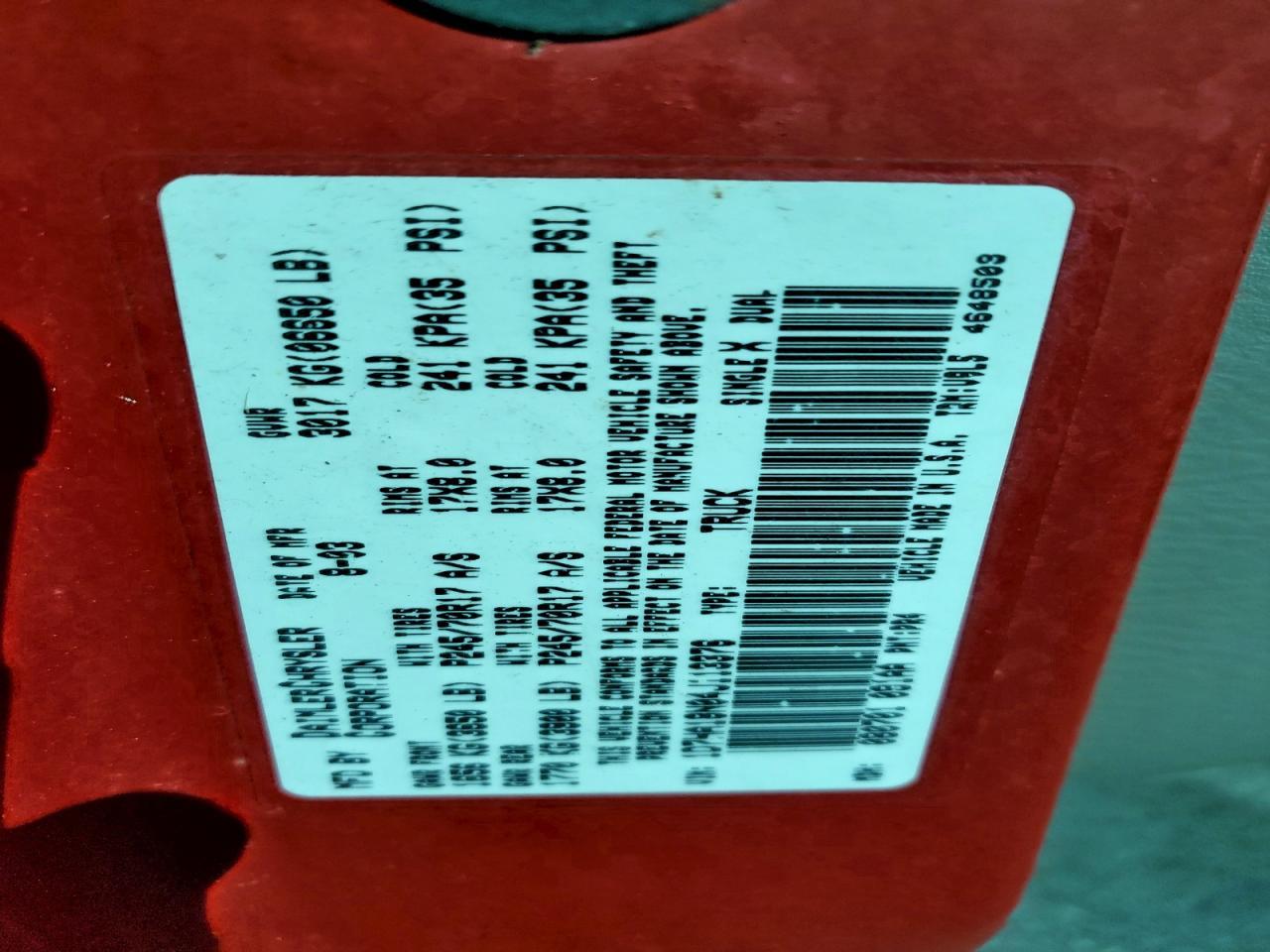 2004 DODGE RAM 1500