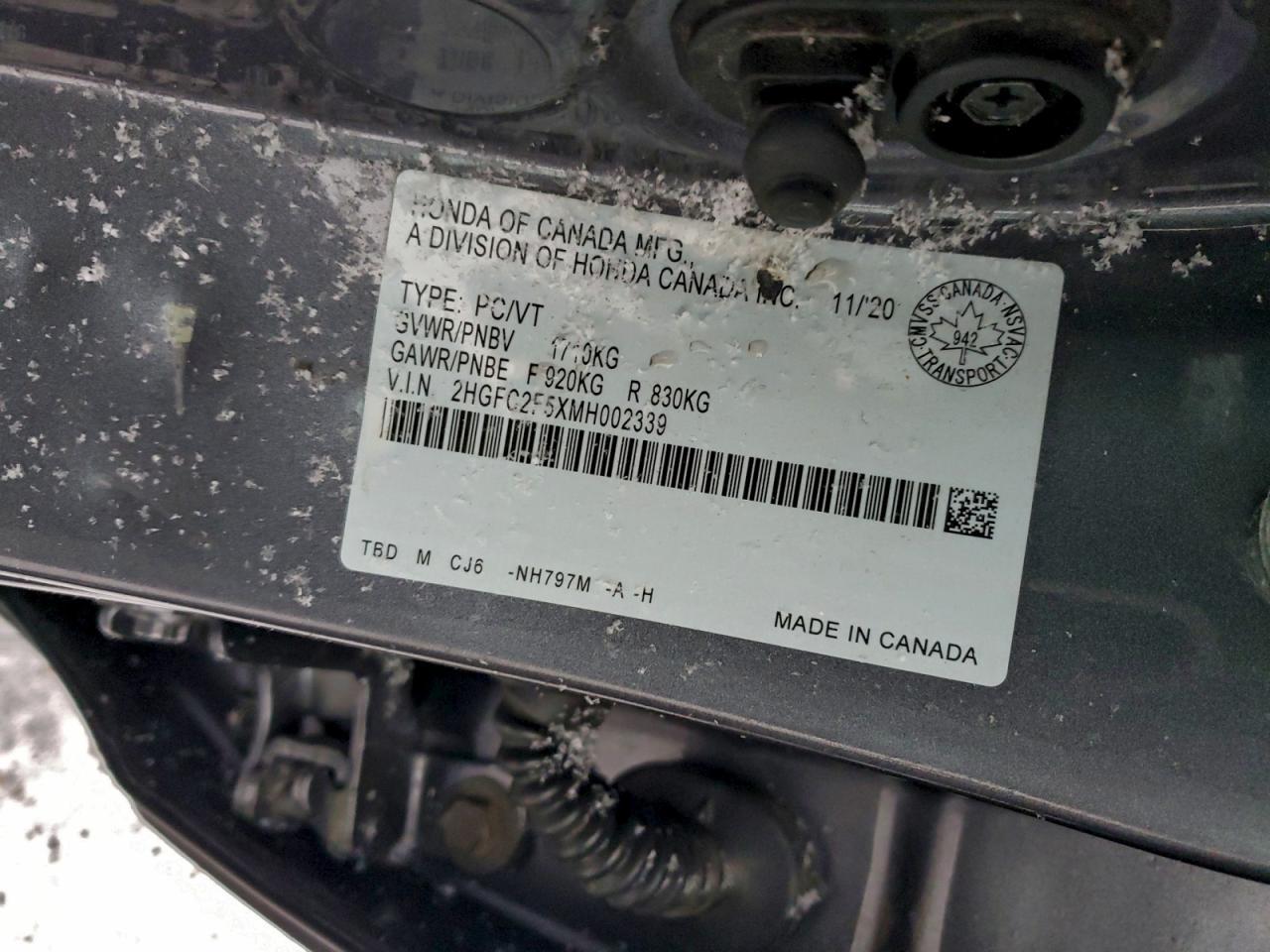 2021 HONDA CIVIC