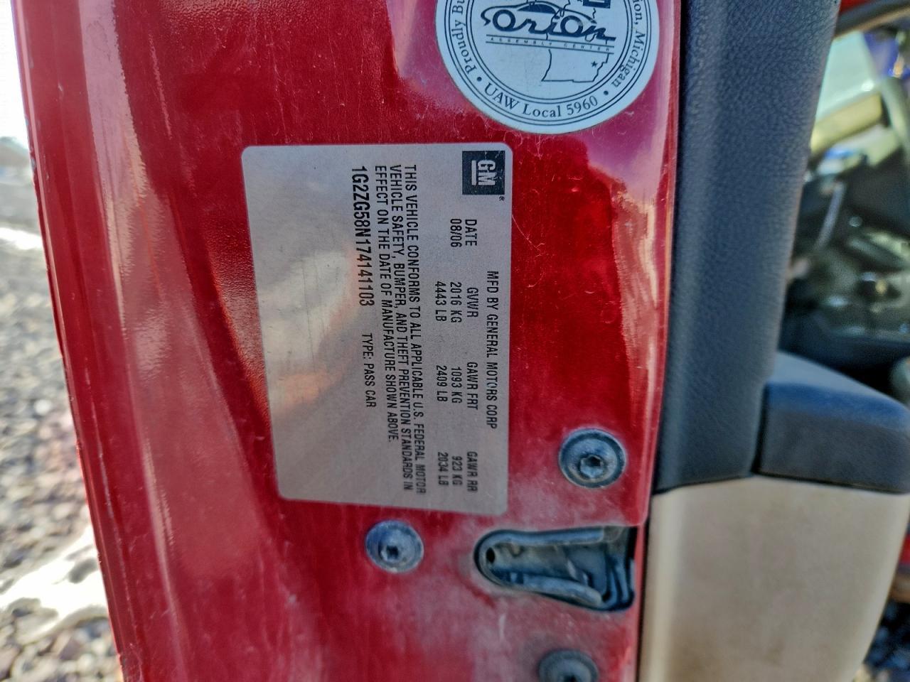 2007 PONTIAC G6