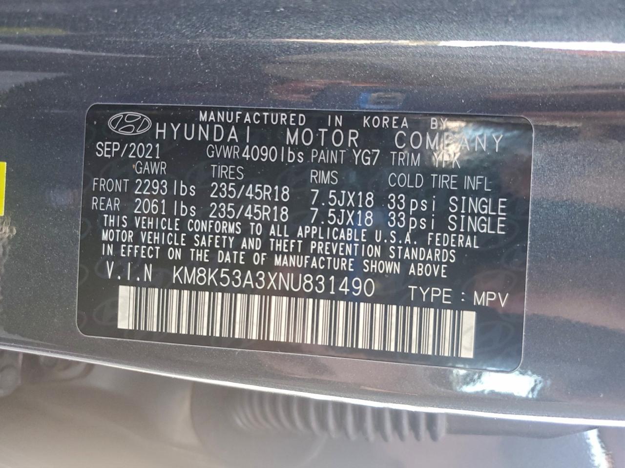 2022 HYUNDAI Kona