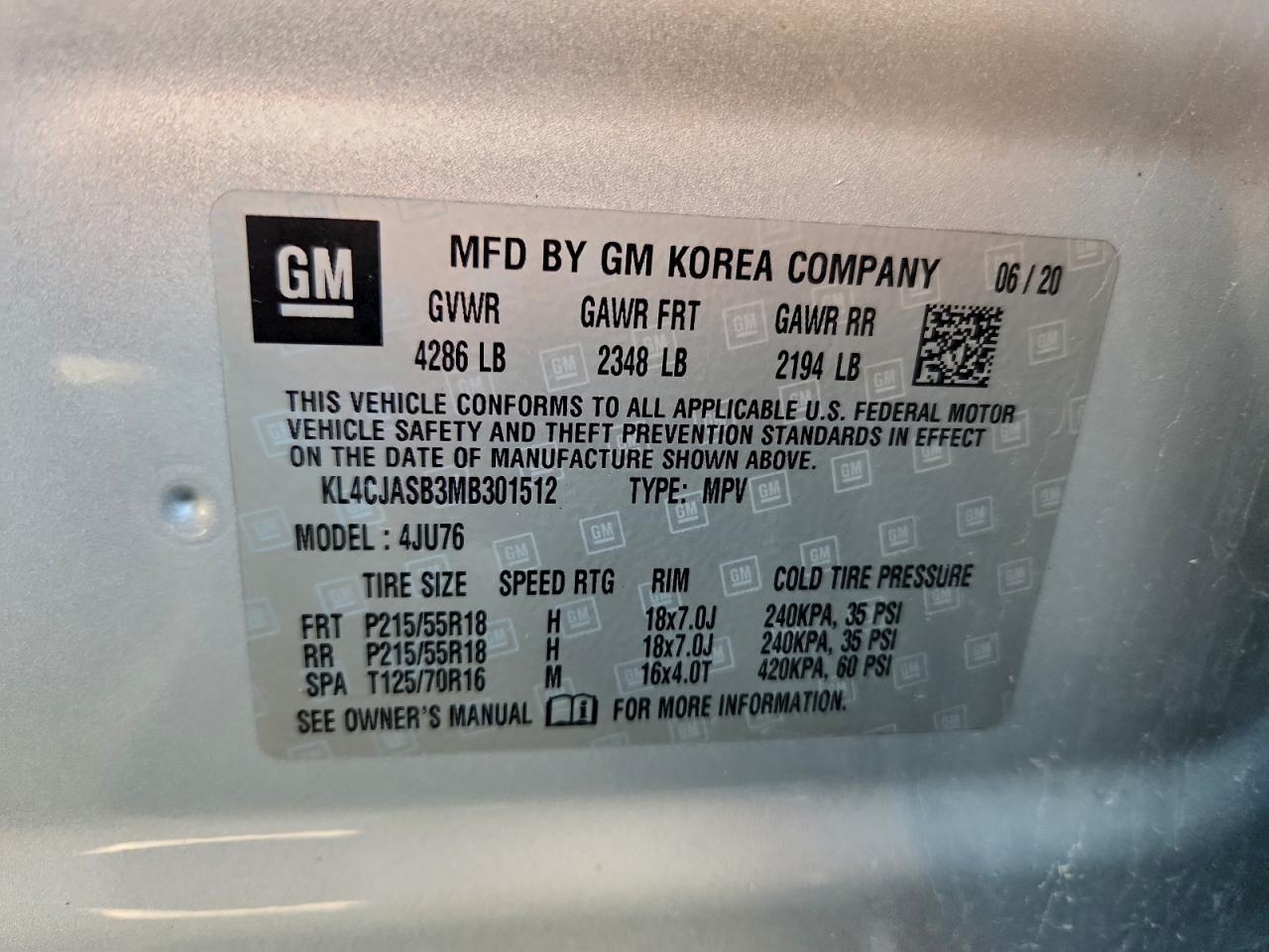 2021 BUICK ENCORE