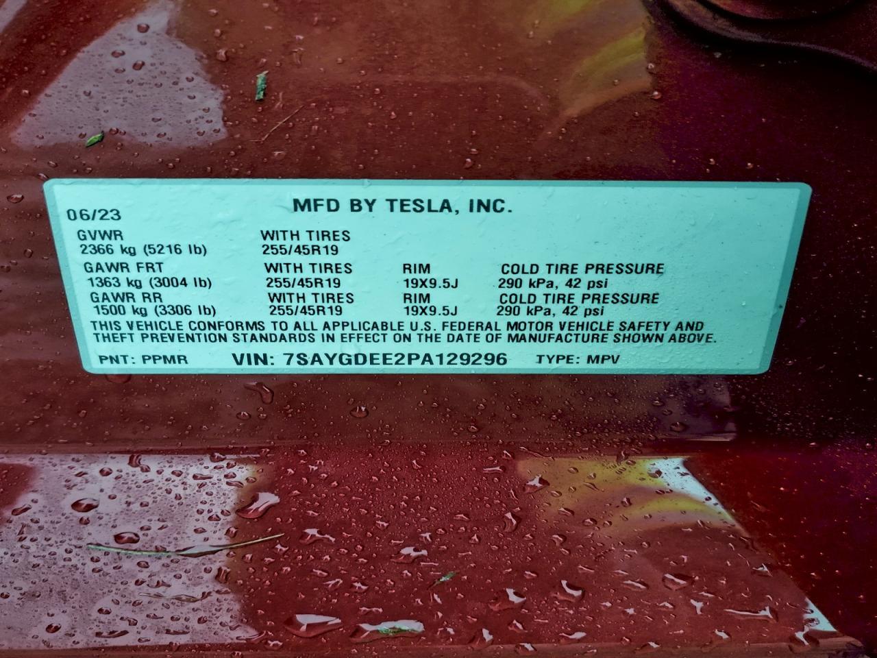 2023 TESLA MODEL Y
